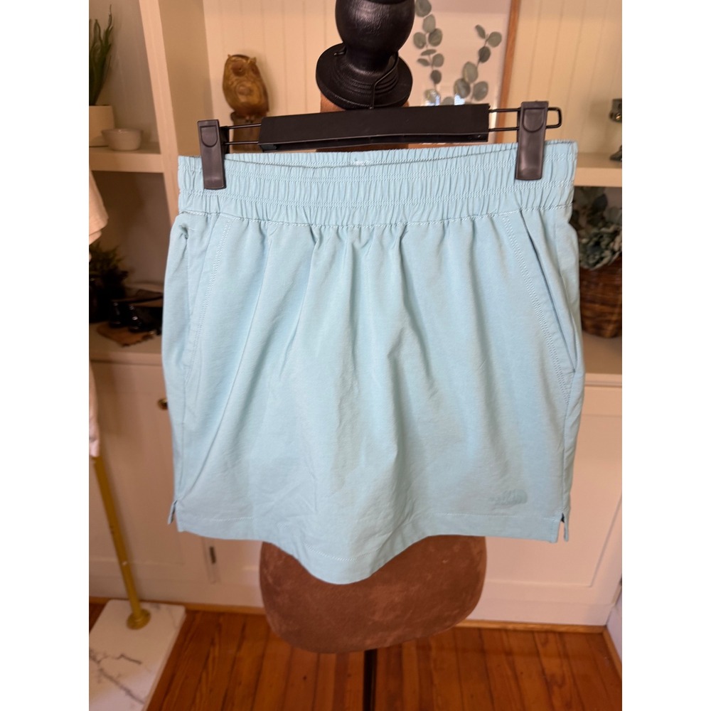 The North Face Womens Aqua Blue Elastic Waist Active Skort Small